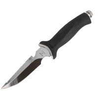 Aquatys knife - White Inox - Black Color - KV-AAQT12-N - AZZI SUB (ONLY SOLD IN LEBANON)